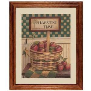  Harvest Time Apple Country Kitchen Decor Framed Print 