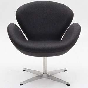  Arne Jacobsen Swan Chair in Dark Gray