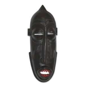 Ashanti wood mask, Royal Linguist 