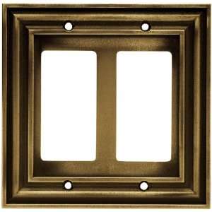 Liberty Hardware 64733 Rustic Edges Double Decorator Wall Plate 