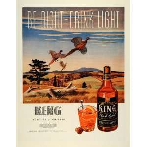  Hunting Liquor J. Atherton   Original Print Ad