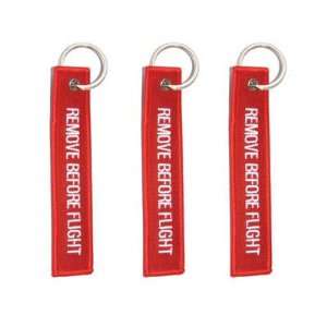  Remove Before Flight   3 Pack   Embroidered Aviation Key 