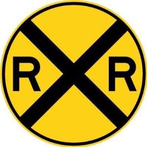  Railroad Crossing Sign Round Stickers Arts, Crafts 