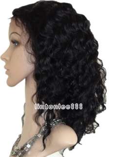   Remy Human Hair Silk top Free Style 14   20 wave wig CUSTOM  