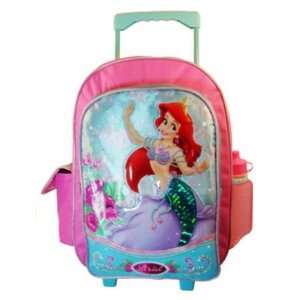  Ariel Little Mermaid Large Rolling School Backpack Toys 
