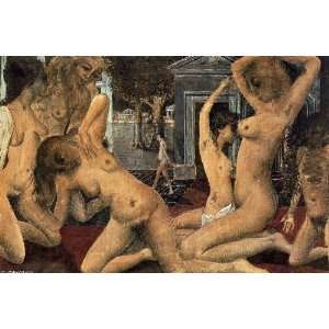 FRAMED oil paintings   Paul Delvaux   24 x 16 inches   Tumultuos Girls