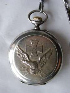 WWI Bulgarian Royal army military award watch&fob.RRR  