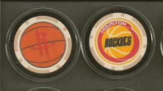 POKER CHIP CARD GUARD BASKETBALL HOUSTON ROCKETS NBA  