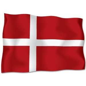 DENMARK Danish Flag car bumper sticker decal 6 x 4