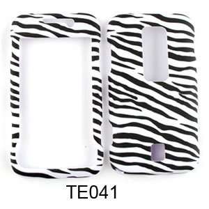 CELL PHONE CASE COVER FOR HUAWEI ASCEND M860 RUBBERIZED BLACK WHITE 