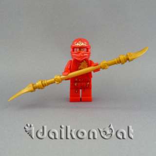 LEGO Ninjago NRG Kai Red Kai Minifigure w/ a Golden Scythe NEW  