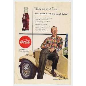 1954 Coke Coca Cola Drive Safely & Refreshed Print Ad 