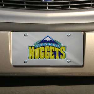  Denver Nuggets Silver Mirror License Plate Sports 