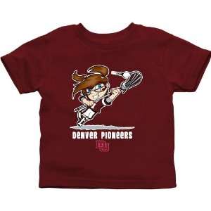  Denver Pioneers Toddler Girls Lacrosse T Shirt   Cardinal 