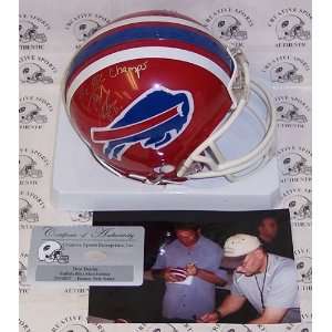  Don BeeBe   Riddell   Autographed Mini Helmet   Buffalo 