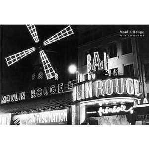  Moulin Rouge Nightclub Paris 1980    Print