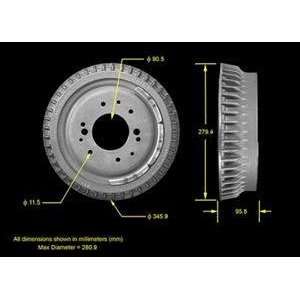  Bendix PDR0216 Brake Drum Automotive