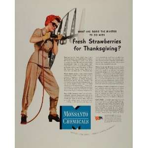   Rosie the Riveter WWII WW2   Original Print Ad