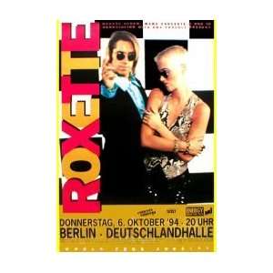  ROXETTE Berlin 6th October 1994 Music Poster