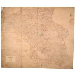  Civil War Map Map of the counties of Bertie and Hertford 