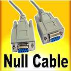 5M 15FT Serial Null Modem Cable RS232 DB9 9 Pin F F