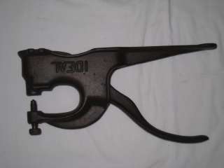   hand riveting tool, rivet squeezer vintage rivet tool great shape