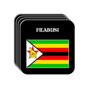  Zimbabwe   FILABUSI Set of 4 Mini Mousepad Coasters 