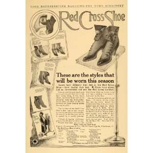  1910 Ad Red Cross Shoe Styles Krohn Fechheimer Company 