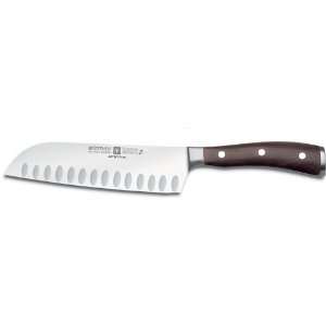   Ikon 7 Santoku with Hollow Edge, Blackwood Handles