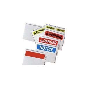 Sign & Label Blanks (5 H x 7 W; Yellow) [PRICE is per PACK]  