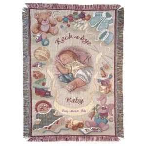  Rock A Bye Baby Deluxe Mini Size Childs Tapestry Blanket 