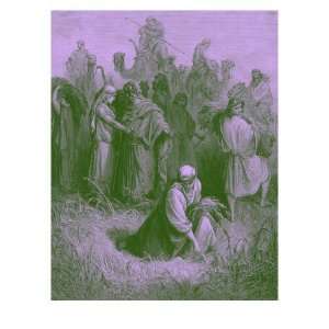  Boaz and Ruth in the Book of Ruth Premium Giclee Poster 