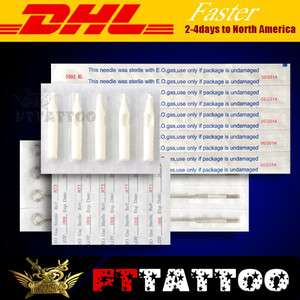 UPS SHIPPING200 PRE STERILED TATTOO NEEDLES AND TIPS  