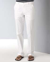 Theory Devito Judson Mens Linen & Cotton Pants White 40  