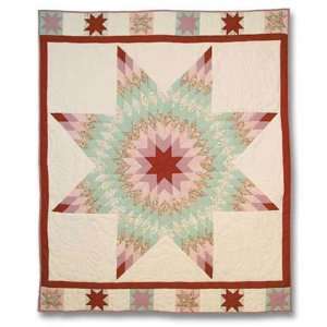  Patch Magic Floral Star Throw, 50 Inch by 60 Inch