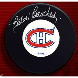  Emile Bouchard Signed Canadiens Hockey Puck Everything 
