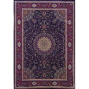  Ariana Blue with Red Trim Oriental Octagon Rug Size 