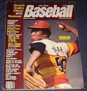 1979 Street & Smiths Baseball Yearbook J.R. Richard CV  