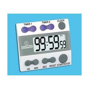  Digital Timer,3/4 In. Lcd,2 Channels   CONTROL COMPANY 