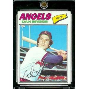  1977 Topps # 592 Dan Briggs California Angels Baseball 