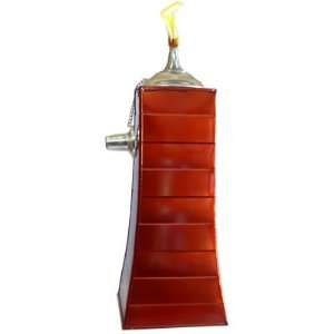  Pyramid Tabletop Tiki Torch   Orange 