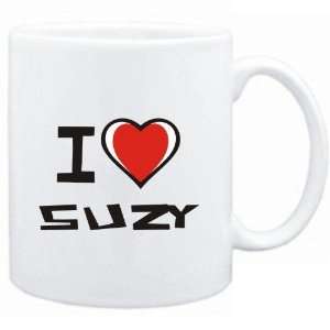  Mug White I love Suzy  Female Names