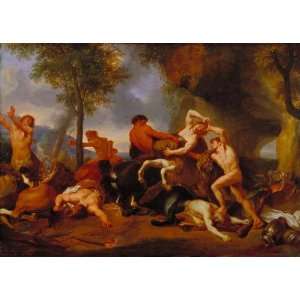  Hand Made Oil Reproduction   Charles Le Brun   32 x 22 