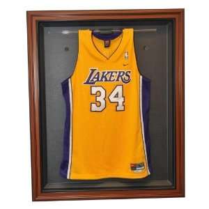  Basketball Cabinet Style Jersey Display Case (Wood Frame 