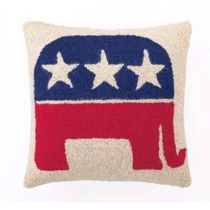 Republican Logo Hook Pillow 16 x 16.