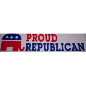  Proud Republican   Bumper Sticker Automotive