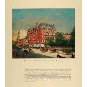  1924 Print Hotel Brunswick Fifth Avenue New York City 