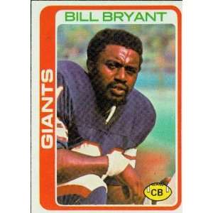  1978 Topps #412 Bill Bryant RC   New York Giants (RC 