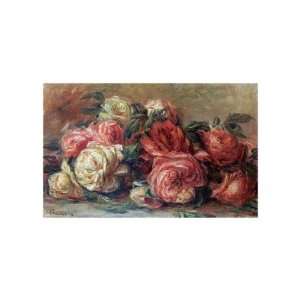 Discarded Roses by Pierre Auguste Renoir. size 14 inches width by 10 