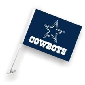  Dallas Cowboys Car Flag W/Wall Brackett Set Of 2   Dallas 
